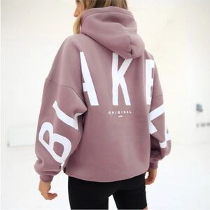 Blakely Isabel Oversized Hoodie Dusty Pink Sz